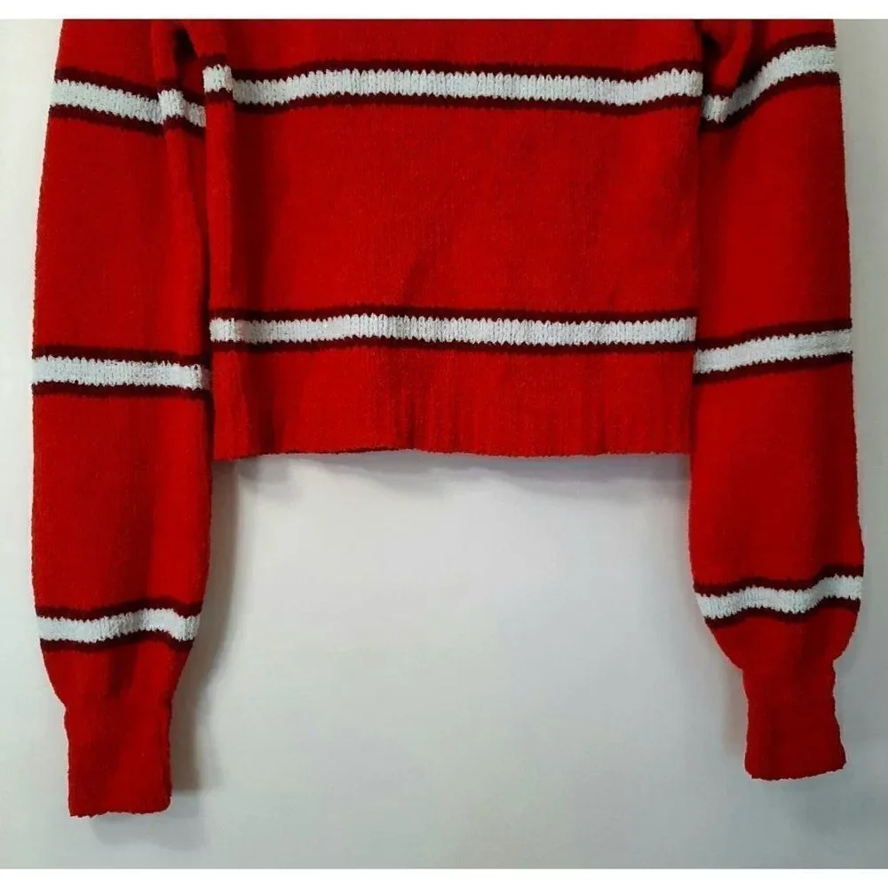 Women's Striped Turtleneck Pullover Sweater - Wild Fable - XS - Picture 5 of 7